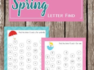 Image for FREE Printable Spring Letter Find Worksheets for Preschool
