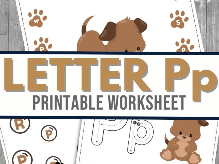 Image for Find the Letter P is for Puppy Worksheets