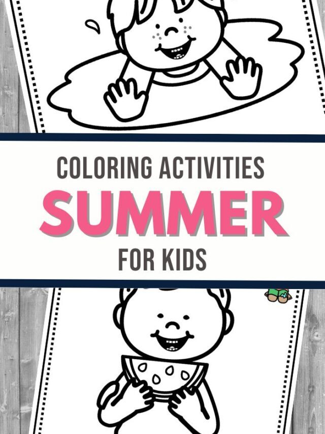 Summer Coloring Activities for Preschoolers