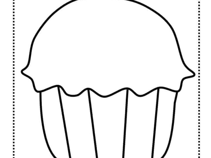 Image for Free Printable Cupcake Templates {free instant PDF download}