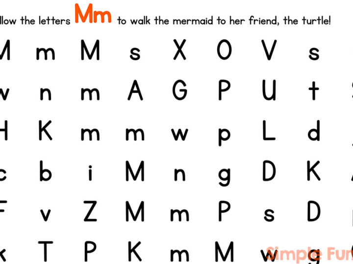 Image for M is for Mermaid Letter Maze