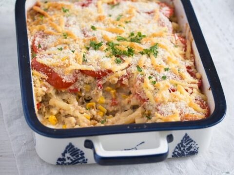 Image for Creamy Tuna Pasta Bake (with Sweetcorn)