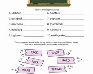 Image for 3rd Grade Spelling Test: Compound Words