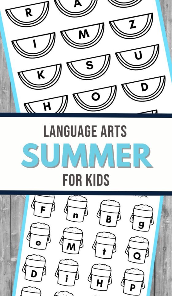 Summer Language Arts Activities for Preschoolers - 3 Boys and a Dog