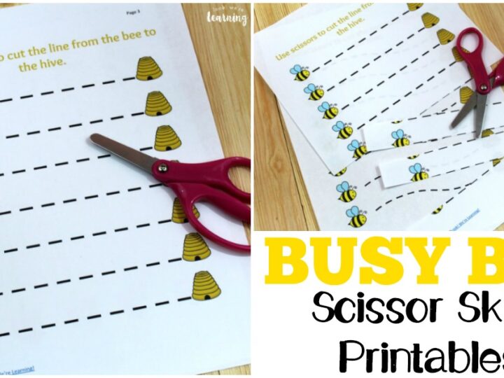 Image for Busy Bee Scissor Skills Worksheets