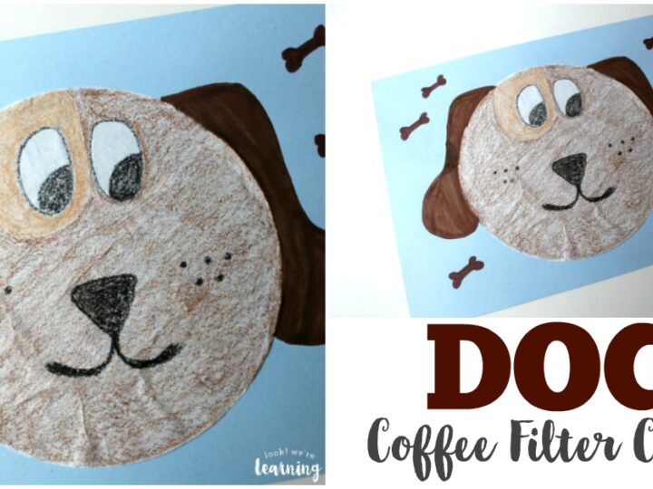 Image for Simple Coffee Filter Dog Craft for Kids!