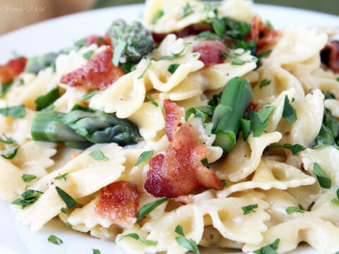 Image for Creamy Pasta with Asparagus and Bacon
