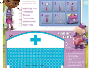 Image for Doc McStuffins Printable Nurse Hat Craft