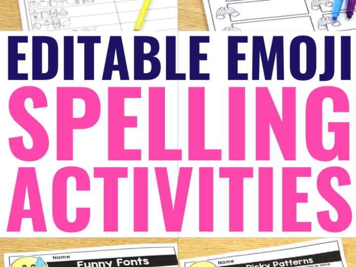Image for Emoji Spelling Word Worksheets