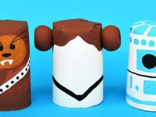 Image for R2D2, Chewbacca & Princess Leia Paper Star Wars Crafts
