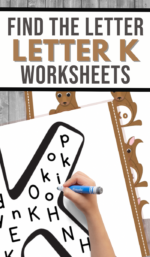 Find the Letter K is for Kangaroo Worksheet Printables - 3 Boys and a Dog