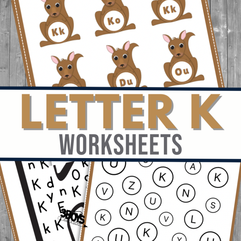 Find the Letter K is for Kangaroo Worksheet Printables
