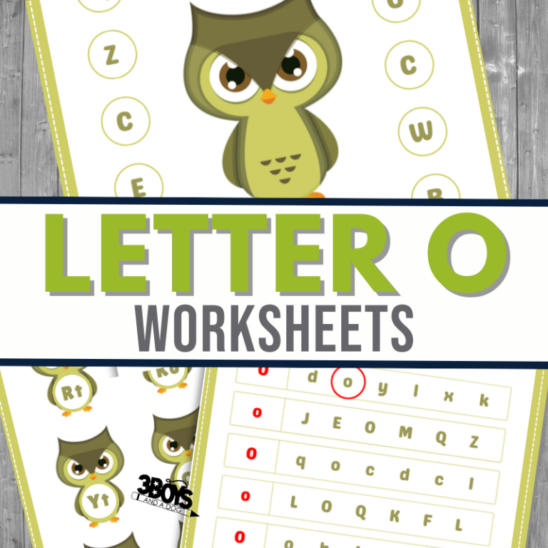 Find the Letter O is for Owl Worksheet Pack
