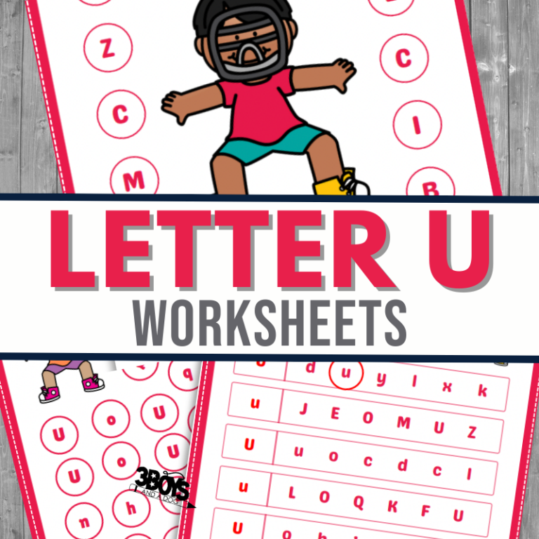 Find the Letter U is for Umpire Worksheet Pack