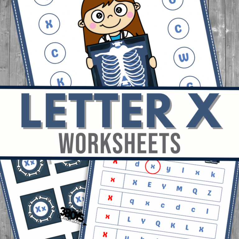 Find the Letter X is for X-Ray Worksheet Printables