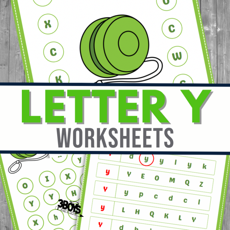 Find the Letter Y is for Yo-Yo Worksheets
