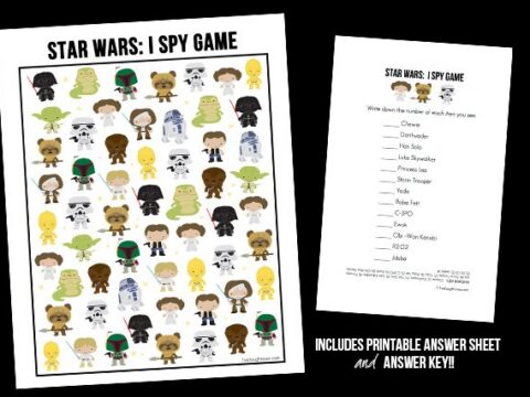 Image for Star Wars Game | I Spy Printable