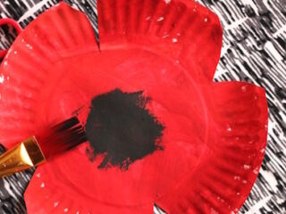 Image for Paper Plate Poppy Craft for Preschool