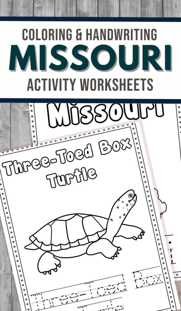 Mo Coloring Missouri Coloring and Handwriting Worksheets - 3 Boys and a Dog