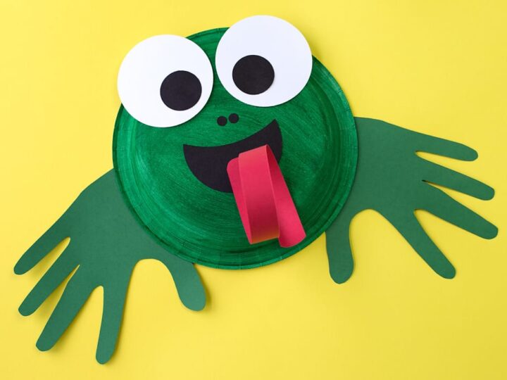 Image for How to Make a Paper Plate Frog Craft
