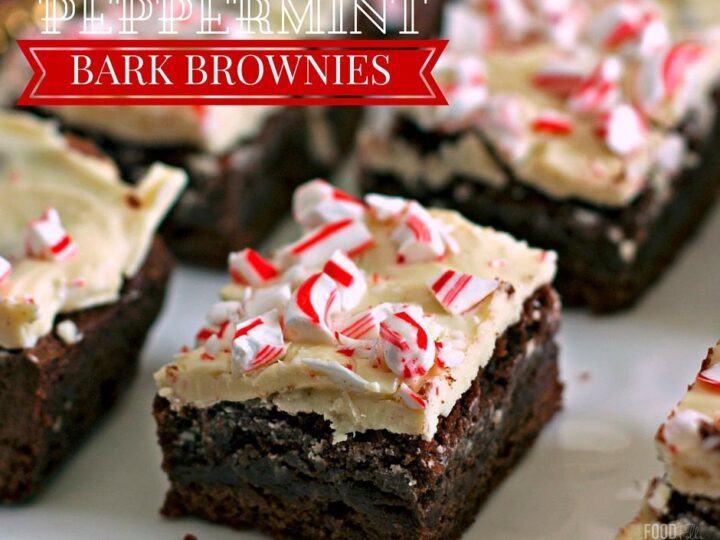 Image for Peppermint Bark Brownies Recipe