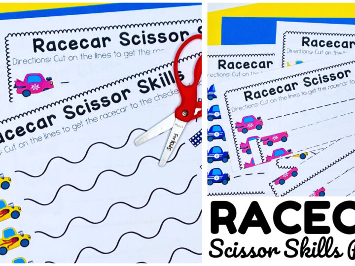Image for Racecar Scissor Skills Printables