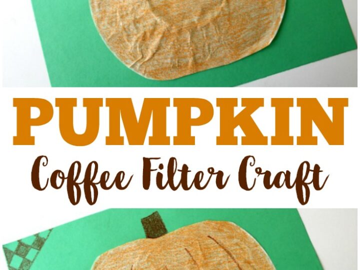 Image for Coffee Filter Pumpkin Craft