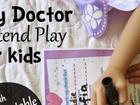 Image for Toy Doctor Pretend Play with free Printable Doctor's Checklist