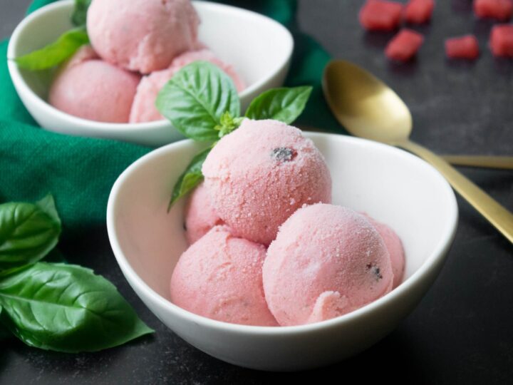 Image for Watermelon Basil Sherbet