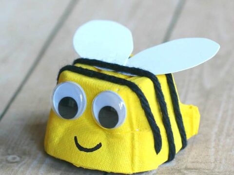 Image for Egg Carton Bee Craft for Kids