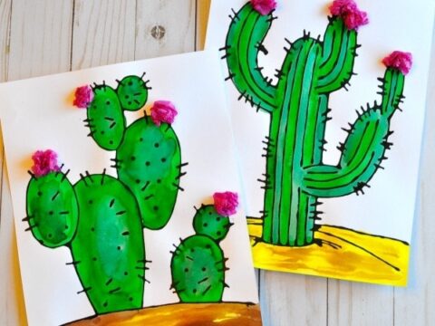 Image for Beautiful Black Glue Cactus Craft