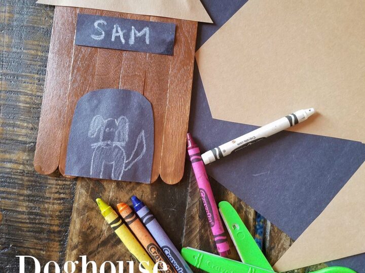 Image for Doghouse Popsicle Stick Craft For Preschoolers