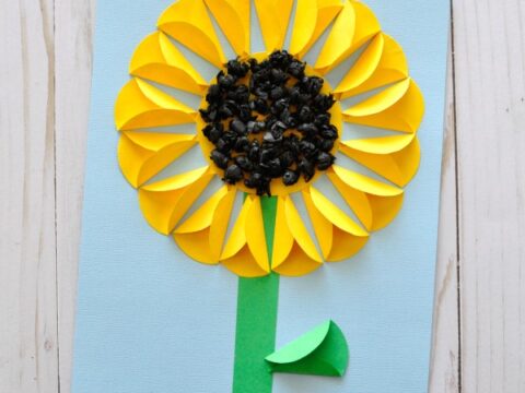 Image for Folded Paper Sunflower Craft