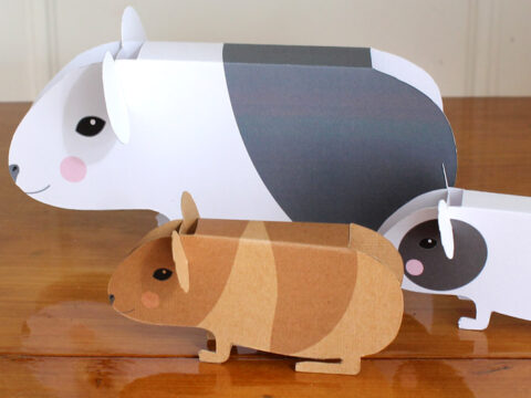 Image for Printable Paper Guinea Pigs