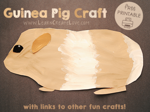Image for Printable Guinea Pig Craft