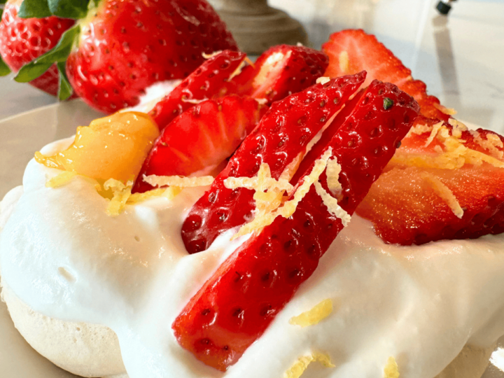 Image for Strawberry Pavlova with Lemon Curd