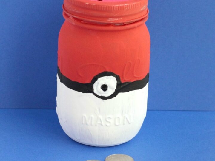 Image for Pokeball Mason Jar Piggy Bank Craft