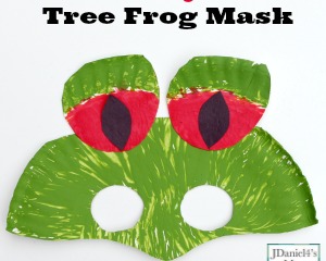 Image for Red Eyed Tree Frog Rainforest Paper Plate Mask