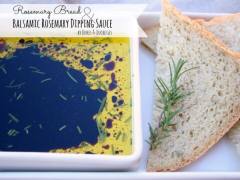 Image for Rosemary Bread with Balsamic Rosemary Dipping Sauce