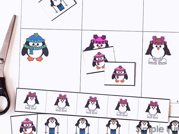 Image for Snip and Sort Winter Penguins Pages