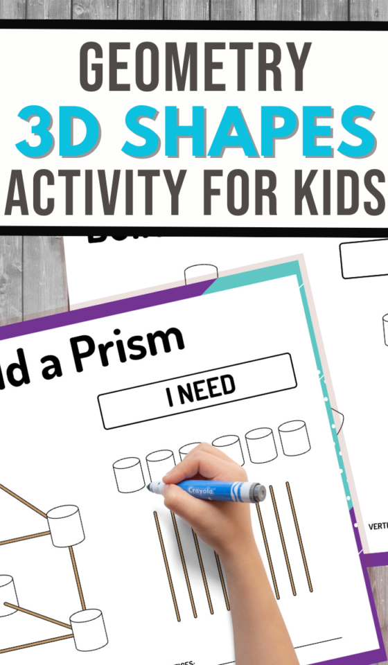 3D Shapes Building Cards - 3 Boys and a Dog