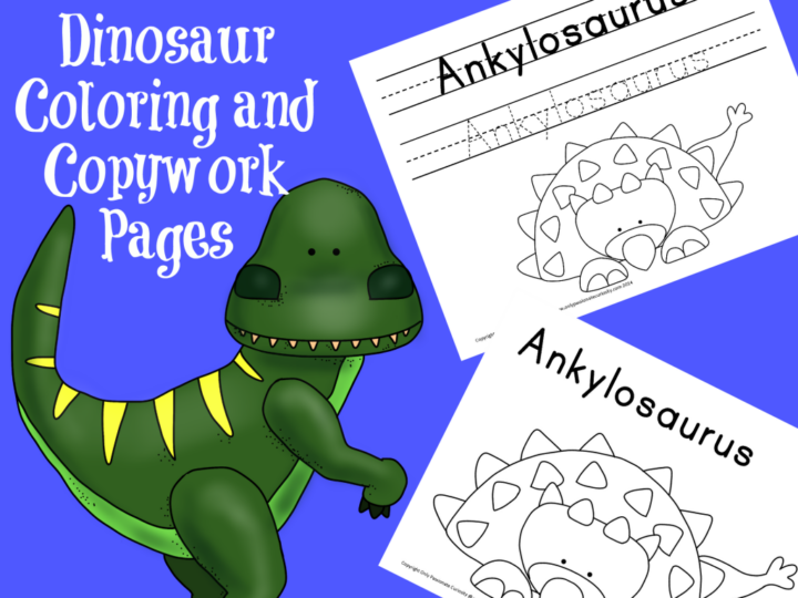 Image for Dinosaur Coloring and Copywork