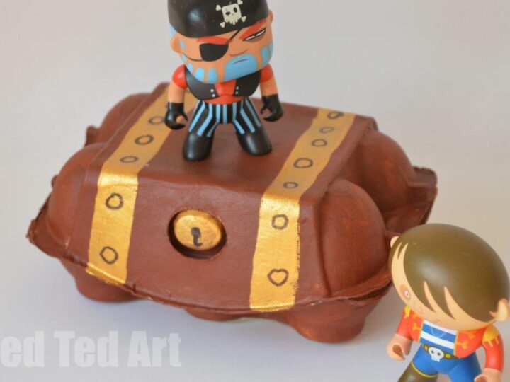 Image for Egg Carton Treasure Box Craft for Pirate Day