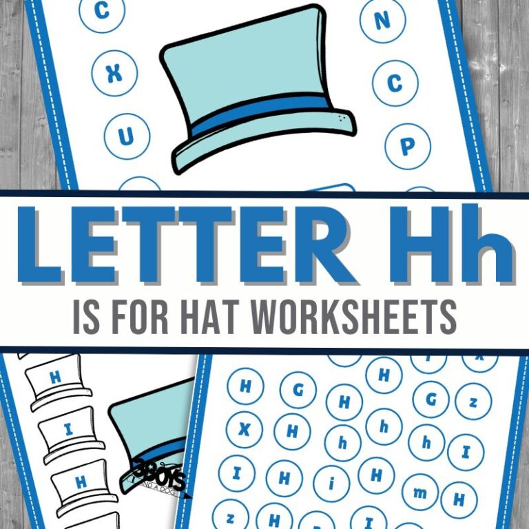 Find the Letter H is for Hats Worksheet