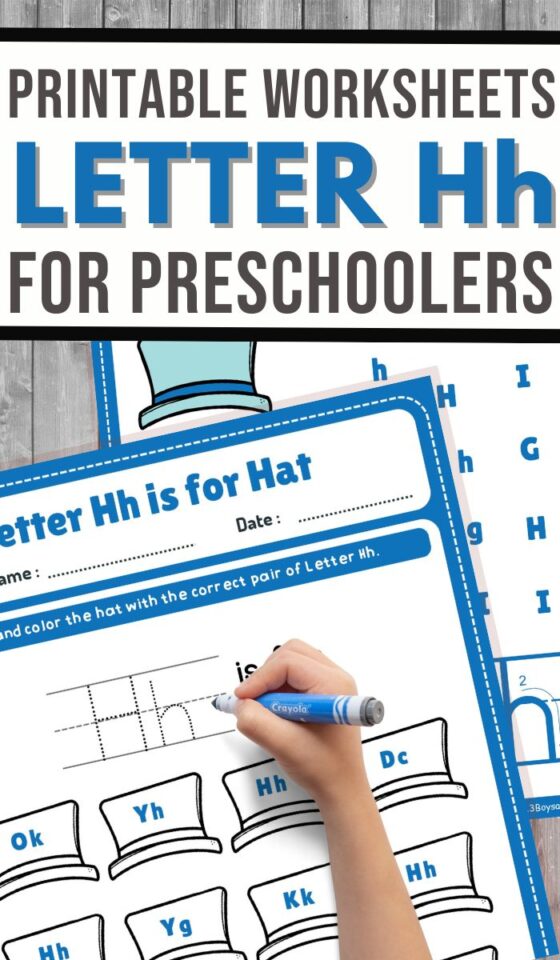 Find the Letter H is for Hats Worksheet - 3 Boys and a Dog