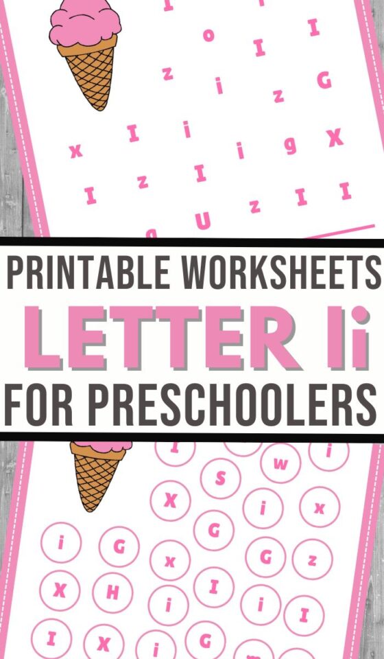 Find the Letter I is for Ice Cream Worksheets - 3 Boys and a Dog