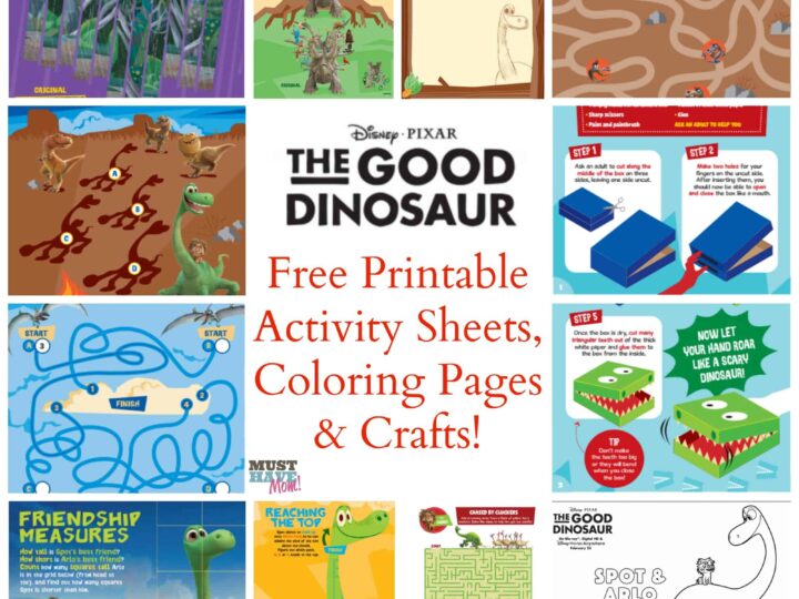 Image for FREE The Good Dinosaur Activities, Coloring Pages, Crafts & Recipes!