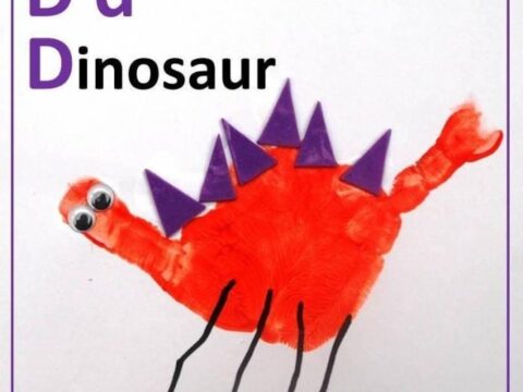 Image for Dinosaur Handprint Art activity