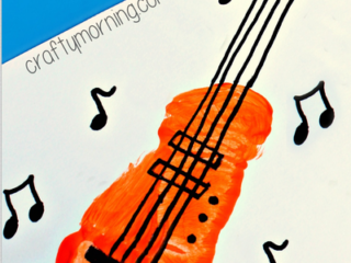 Image for Footprint Guitar Craft for Kids