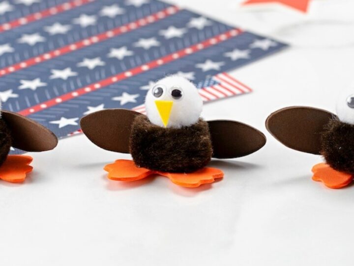 Image for Pom-Pom Bald Eagle Craft